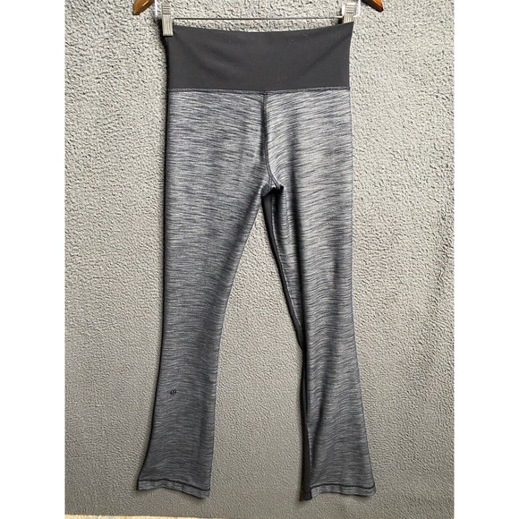 Lululemon Barre Pulse Pant (Tall) Flare Legging in Black / Slub Denim Black - 6 - Picture 15 of 16